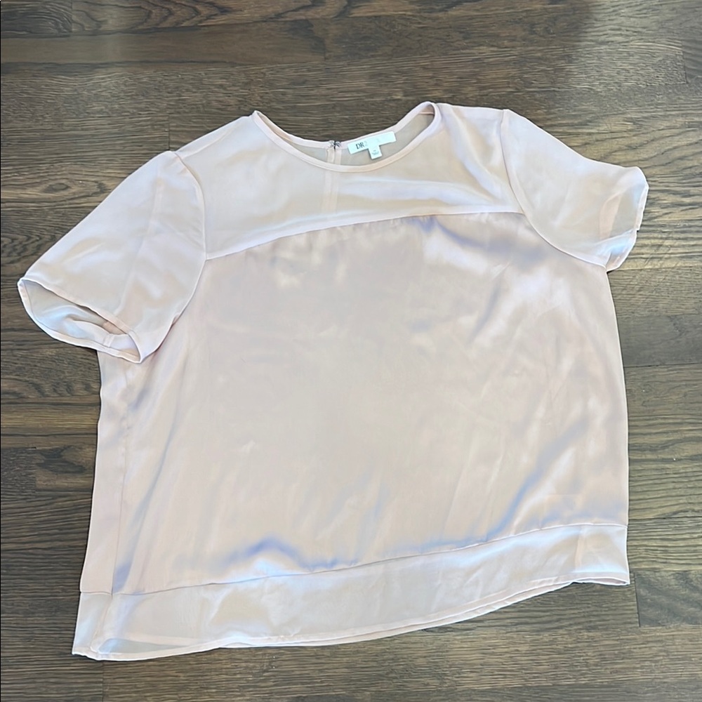 DR2 Pink Boxy Cuffed Sleeve Blouse